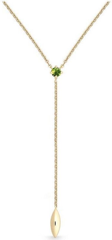 Quinn - Halsketting - Goud - 585/- 14 Karaat - Peridot - Ø 3mm