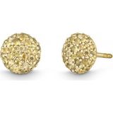 Quinn - Luminare - Oorstekers - Geel Goud 585 - Saffier