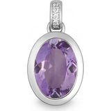 Quinn - Ponticello - Hanger - Goud - Edelsteen Amethist - 585 / - Wit Goud