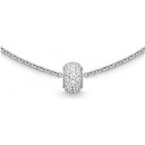 Quinn - Piroetta - Halsketting - Goud - 585 / - Wit Goud - 0.18 ct Diamant