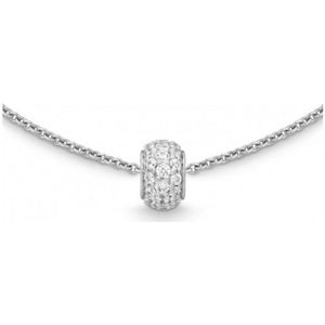 Quinn - Piroetta - Halsketting - Goud - 585 / - Wit Goud - 0.18 ct Diamant