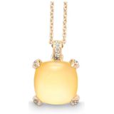 Quinn - Halsketting - Goud - 585/- 14 Karaat - Citrien - 10x10mm