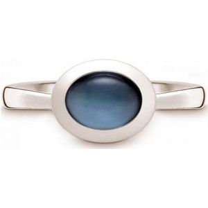 Quinn - Dames Ring - 925 Zilver - Blauwe Topaas