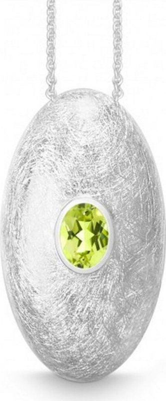 Quinn - Dames Halsketting - Zilver - 925/- Zilver - Edelsteen - Peridoot