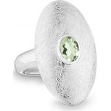Quinn - Dames Ring - Zilver - 925 / - Edelsteen - Prasiolite