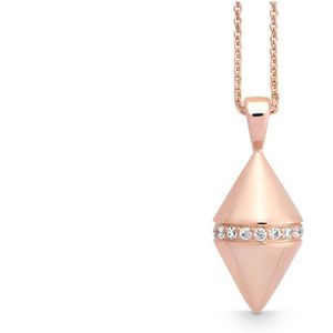 Quinn - Halsketting - Roze Goud - 585/- 14 Karaat