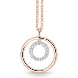 Quinn - Dames - Oorbellen - Witgoud - 14 karaat - 0.08 ct Diamant