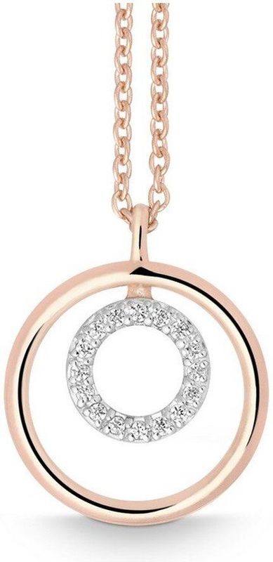 Quinn - Dames - Oorbellen - Witgoud - 14 karaat - 0.08 ct Diamant