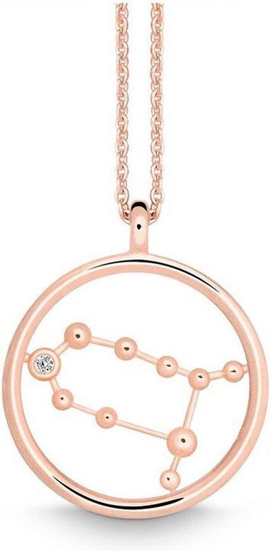 Quinn - Halsketting - Roze Goud - 585/- 14 Karaat