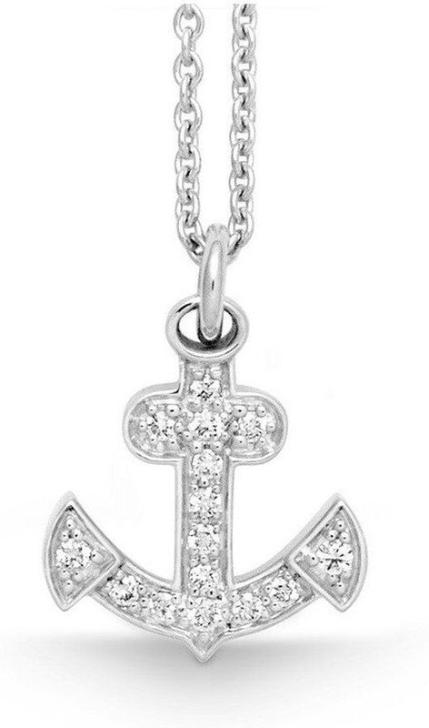 Quinn - Halsketting - Witgoud - 585/- 14 Karaat