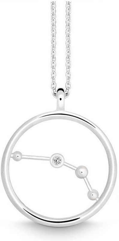 Quinn - Halsketting - Witgoud - 585/- 14 Karaat