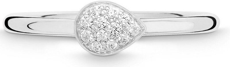 Quinn - Ringen - Witgoud - 585/- 14 Karaat - Druppelvorm - Gepolijst