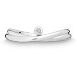 Quinn - Ringen - Witgoud - 585/- 14 Karaat