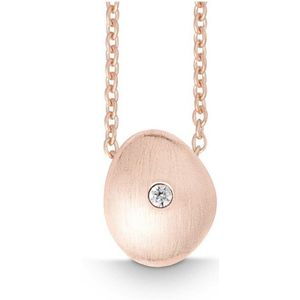 Quinn - Halsketting - Roze Goud - 585/- 14 Karaat
