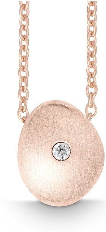 Quinn - Halsketting - Roze Goud - 585/- 14 Karaat