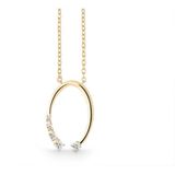 Quinn - Halsketting - Goud - 585/- 14 Karaat - Ovaal