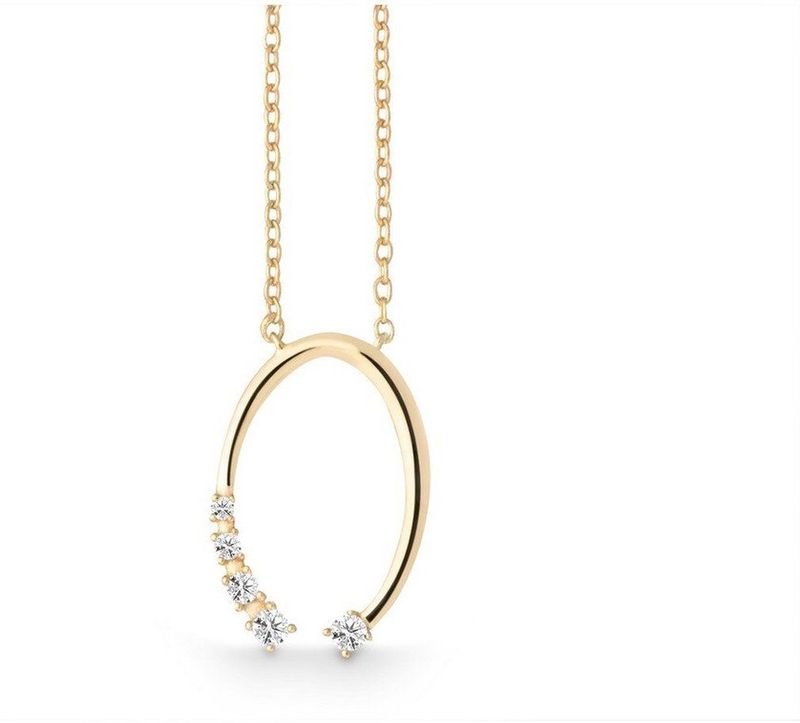 Quinn - Halsketting - Goud - 585/- 14 Karaat - Ovaal