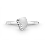 Quinn - Ringen - Witgoud - 585/- 14 Karaat - Mat/Gepolijst