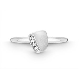 Quinn - Ringen - Witgoud - 585/- 14 Karaat - Mat/Gepolijst