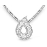 Quinn - Oorbellen - Zilver - 950/- - Diamant - 0.1 ct