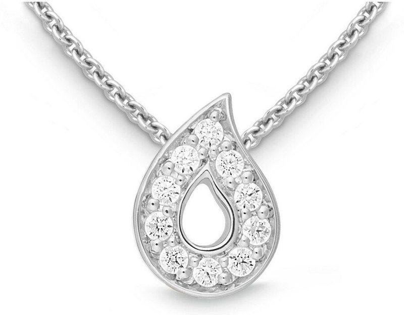 Quinn - Oorbellen - Zilver - 950/- - Diamant - 0.1 ct