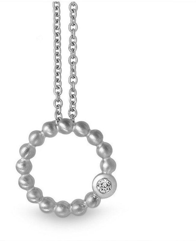 Quinn - Dames 950/- - Sieraden - Zilver - Platina - 11.3 mm breed - 420 + 30 mm lang