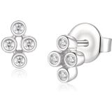 Quinn - Oorknoppen - Witgoud - 750/- 18 Karaat