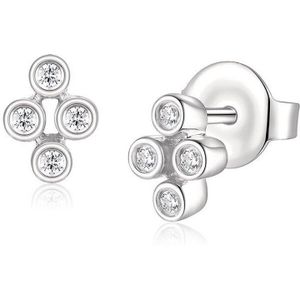 Quinn - Oorknoppen - Witgoud - 750/- 18 Karaat