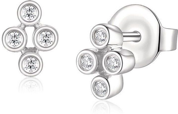 Quinn - Oorknoppen - Witgoud - 750/- 18 Karaat