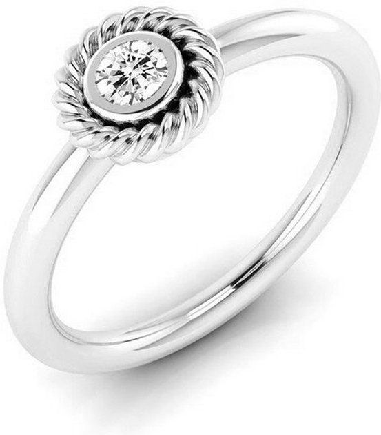 Quinn - Ringen - Witgoud - 585/- 14 Karaat