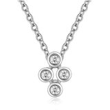 Quinn - Halsketting - Witgoud - 585/- 14 Karaat