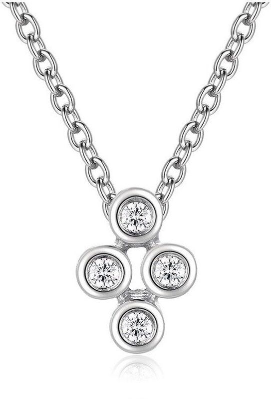 Quinn - Halsketting - Witgoud - 585/- 14 Karaat