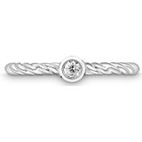 Quinn - Ringen - Witgoud - 585/- 14 Karaat