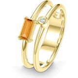 Quinn - Ringen - Goud - 585/- 14 Karaat - Citrien