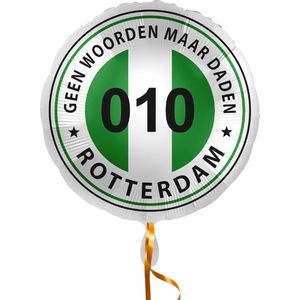 Folieballon 'Rotterdam- Geen woorden maar daden Groen' 43 cm- Feyenoord