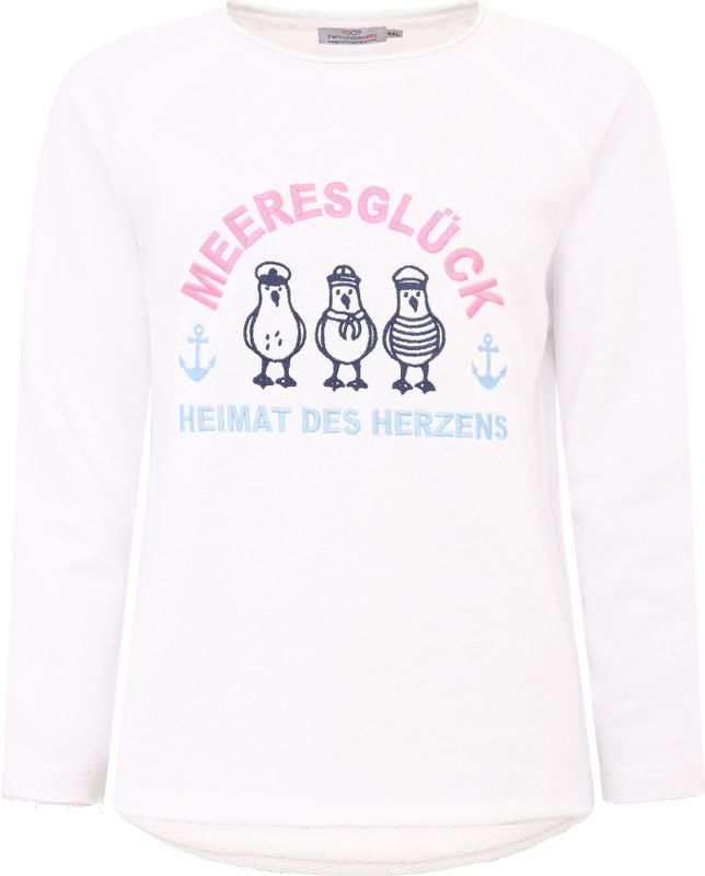 Zwillingsherz Sweatshirt »""Meeresglück""«, mit verspieltem Ankerdetail