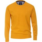 Redmond Casual Trui ronde hals geel, Effen