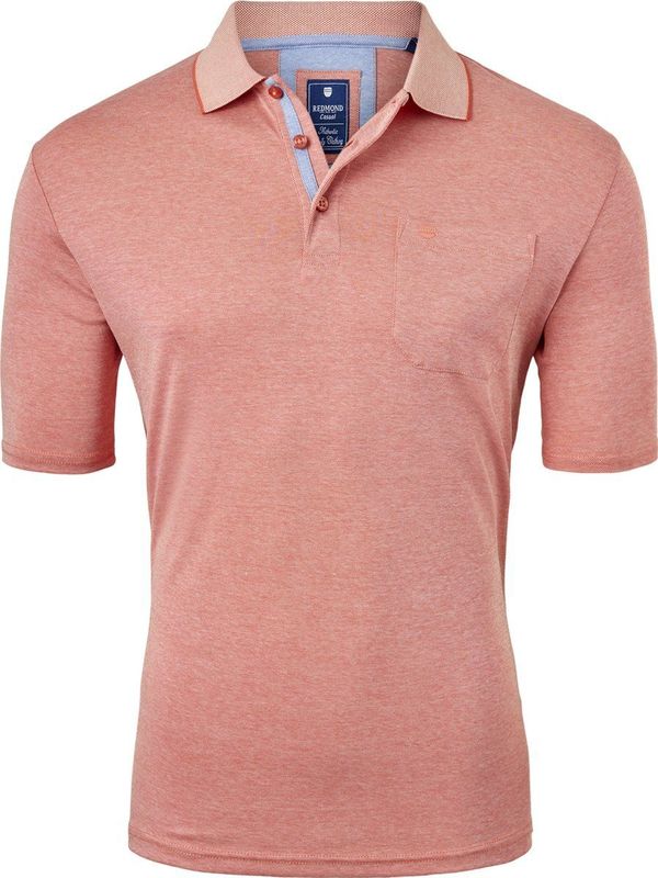 Redmond regular fit poloshirt - oranje melange