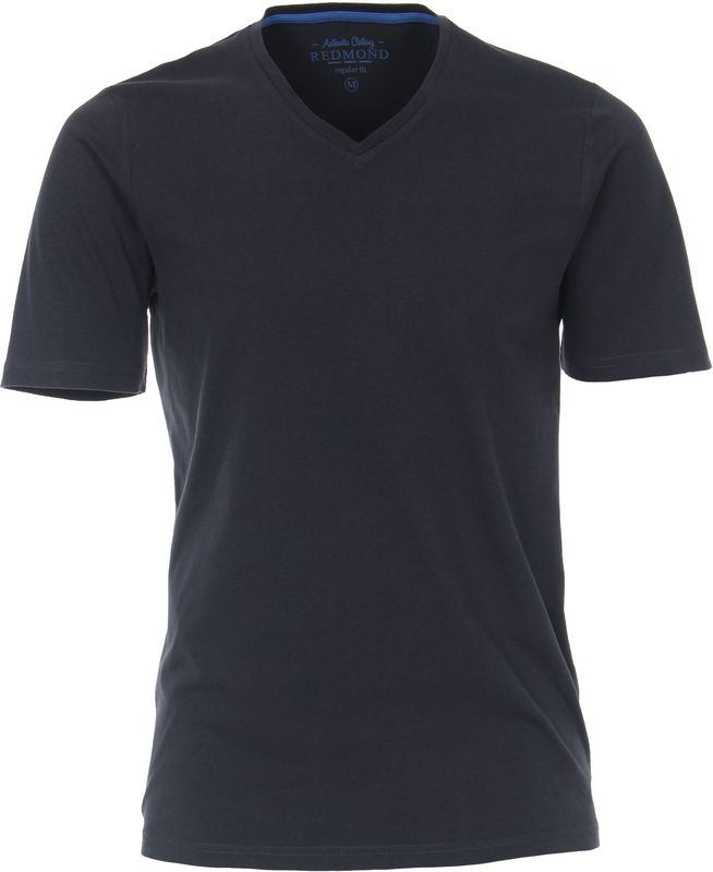 Redmond - T-shirt - Blauw - Regular Fit - Korte Mouw - V-hals