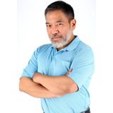 Redmond regular fit poloshirt - turquoise melange