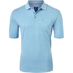 Redmond - Poloshirt - Turquoise Melange - Korte Mouwen - Regular Fit