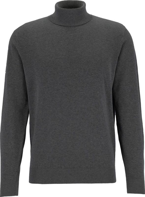 Redmond heren coltrui katoen - antraciet grijs
