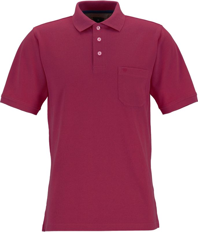Redmond regular fit poloshirt - fuchsia roze