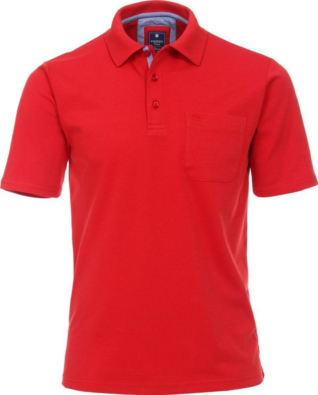 Redmond regular fit poloshirt - rood
