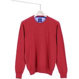 Redmond heren trui katoen - O-hals - rood
