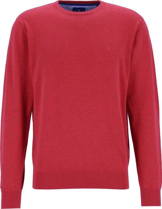 Redmond heren trui katoen - O-hals - rood