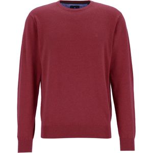 Redmond - Heren Trui - Bordeaux Rood - Katoen - O-hals
