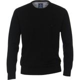 Redmond heren trui katoen - O-hals - zwart