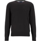 Redmond heren trui katoen - O-hals - zwart