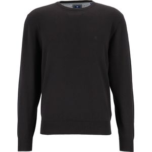 Redmond heren trui katoen - O-hals - zwart